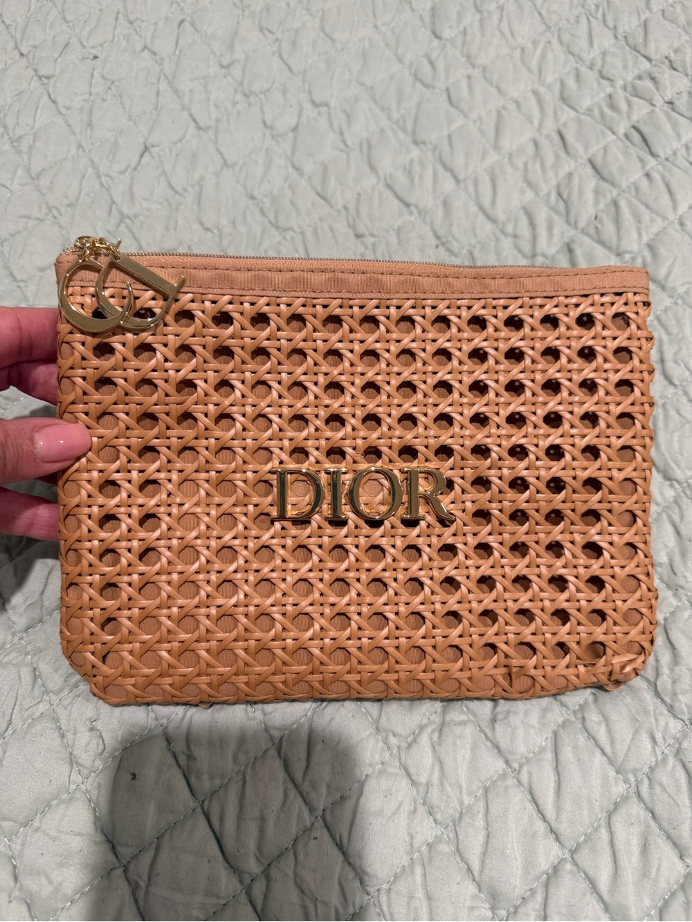Summer 2026 Dior Tan Woven Leather Clutch🤩